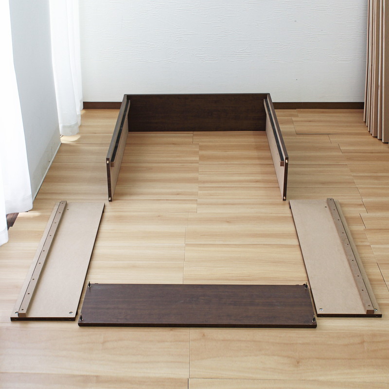 シングル】大容量収納ヘッドレスベッド/コフレ【coffret】｜ベッド