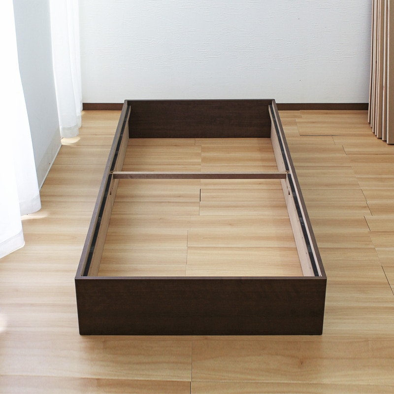 シングル】大容量収納ヘッドレスベッド/コフレ【coffret】｜ベッド