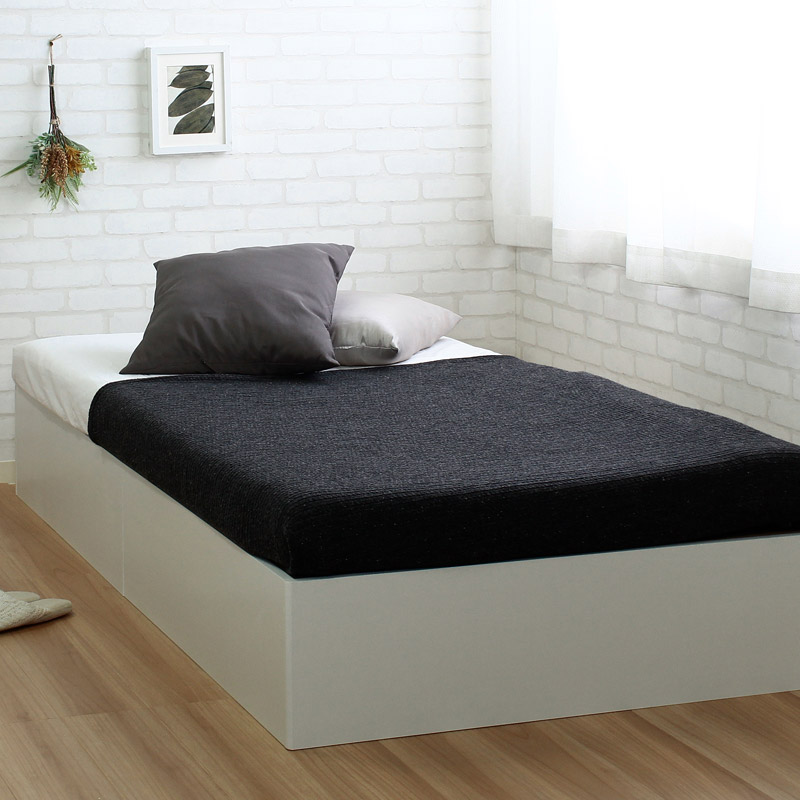 シングル】大容量収納ヘッドレスベッド/コフレ【coffret】｜ベッド