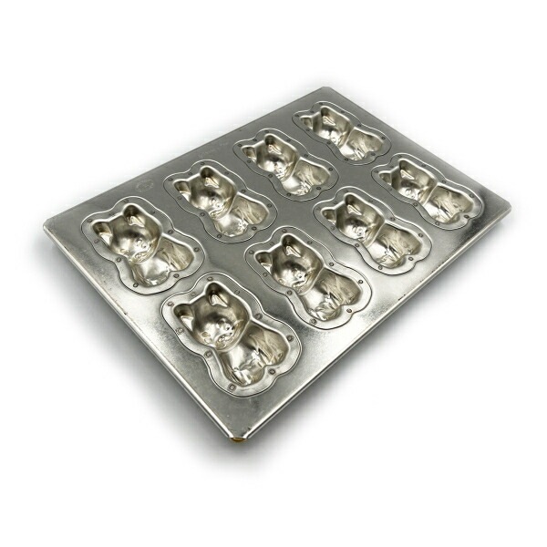 シルバー天板 柴犬のわん吉 8P 1個入 シリコン付 1個入 松永製作所