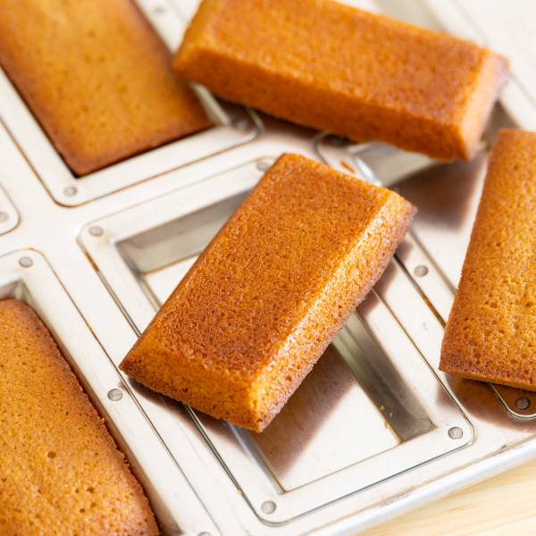 シルバー天板 フィナンシェ型 8P シリコン付 1個入 松永製作所 KMP008