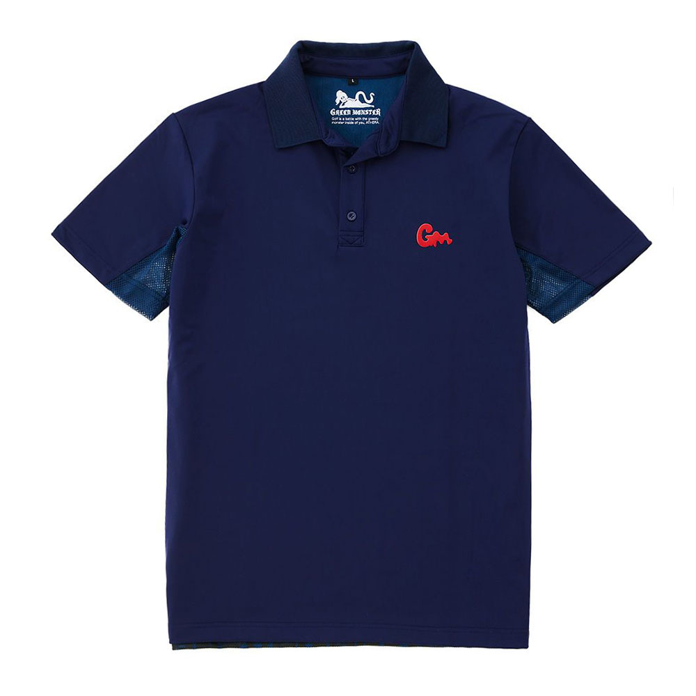 GREED MONSTER】グリードモンスター Back body panel print ポロシャツ