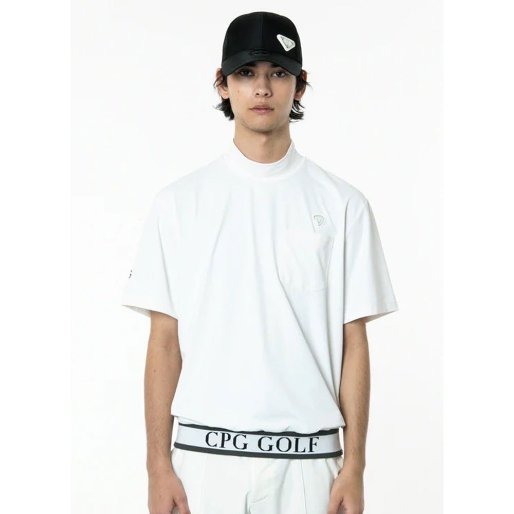裾JQテープ付きモックネックSS WHITE【CPG GOLF】 | メンズ | Condor19
