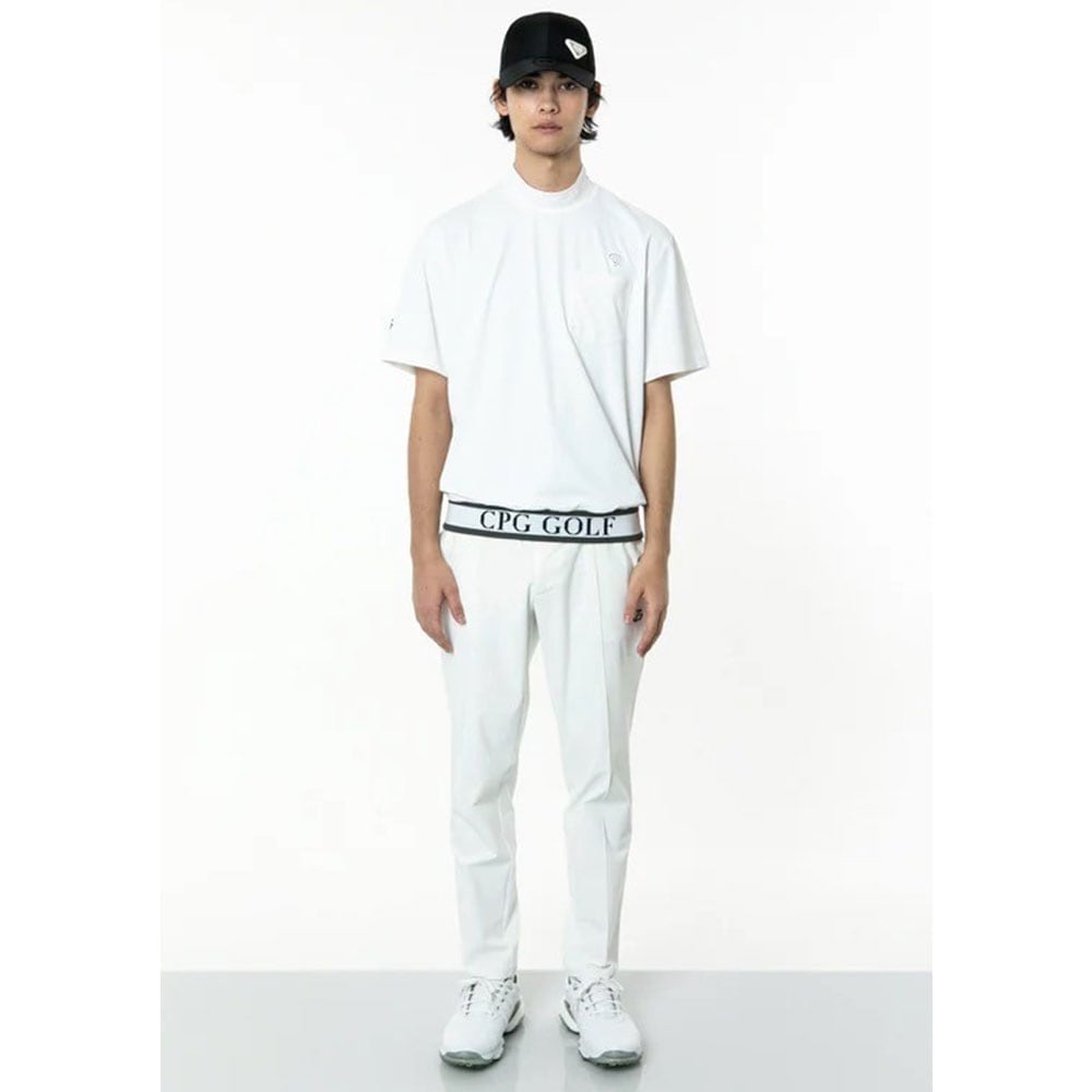 裾JQテープ付きモックネックSS WHITE【CPG GOLF】 | メンズ | Condor19