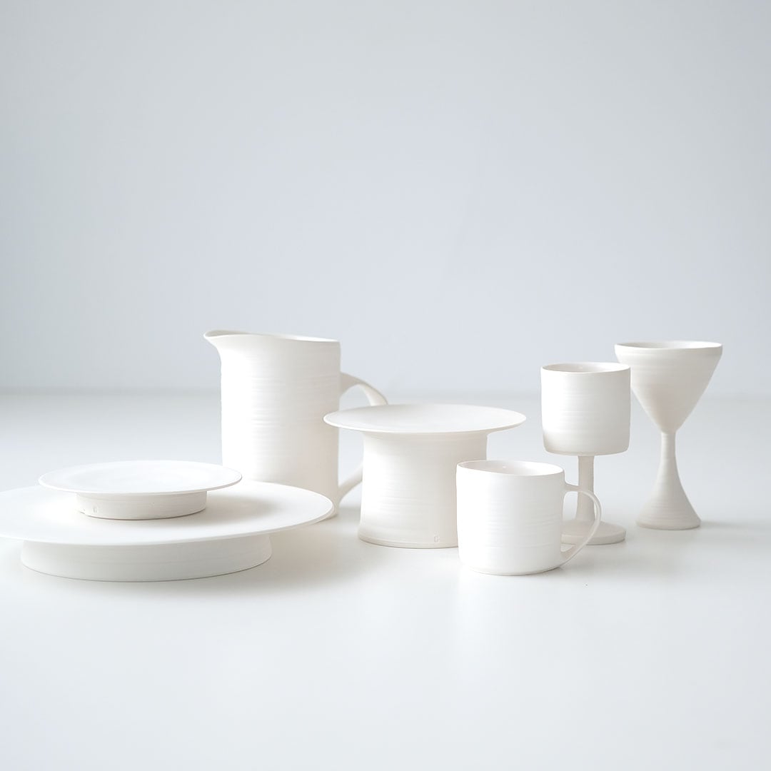 白磁高杯/20cm | 藤原ヒロミツ | 糸島くらし×ここのき 公式通販サイト