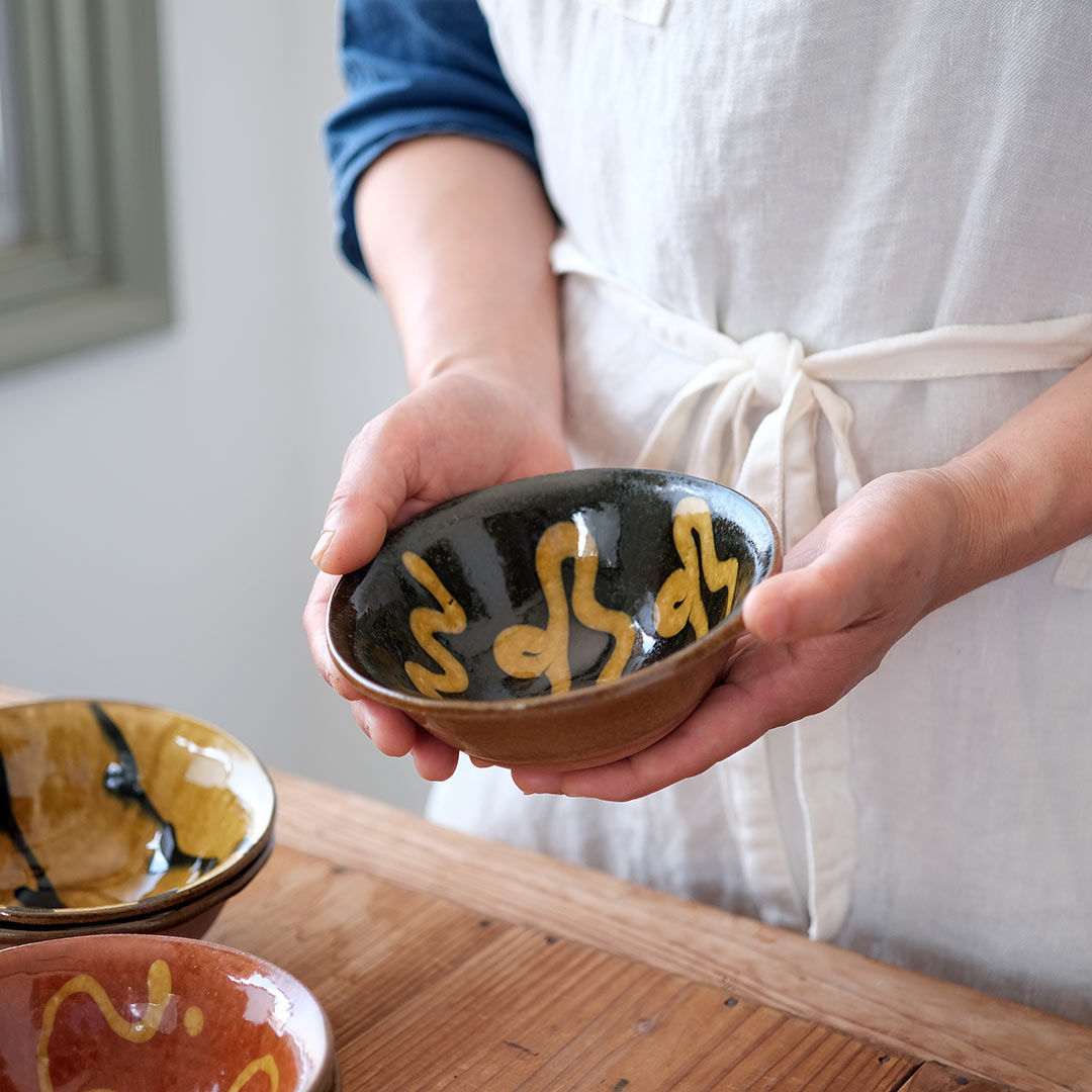 スリップウェア/ボウル/小 | SLIP WORKS | 糸島くらし×ここのき 公式