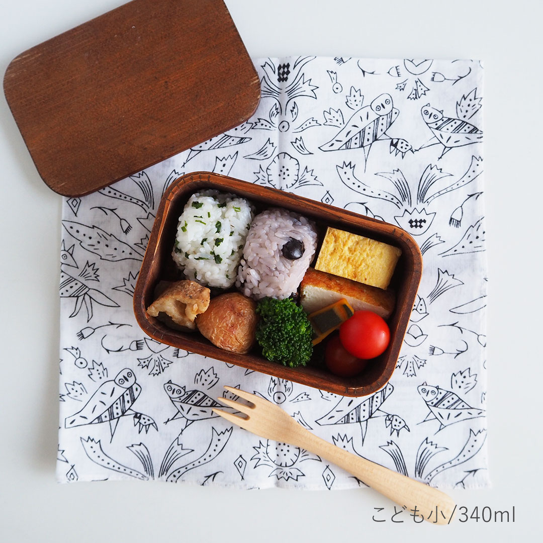 うるしの弁当箱/こども小/340ml | 杉の木クラフト | 糸島くらし×ここの