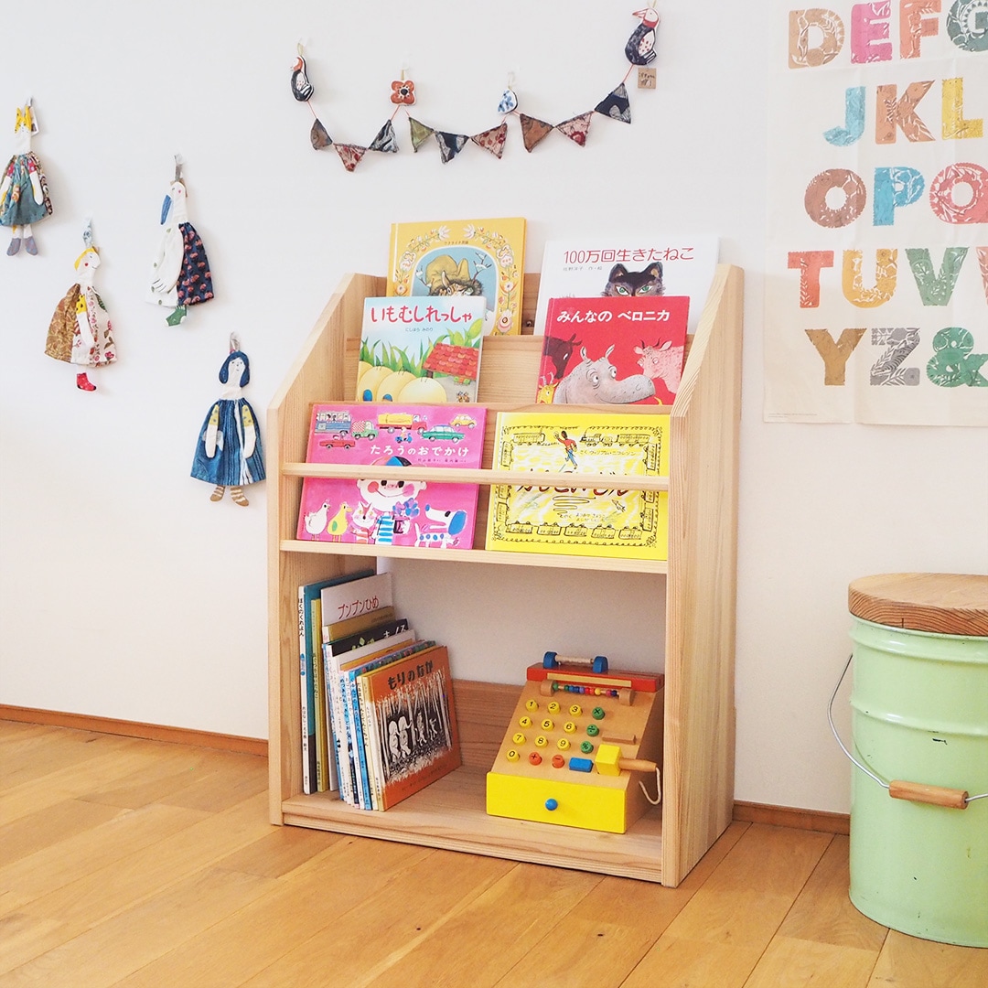 組み立て式絵本棚/国産杉【送料込み】受注生産 | 杉の木クラフト