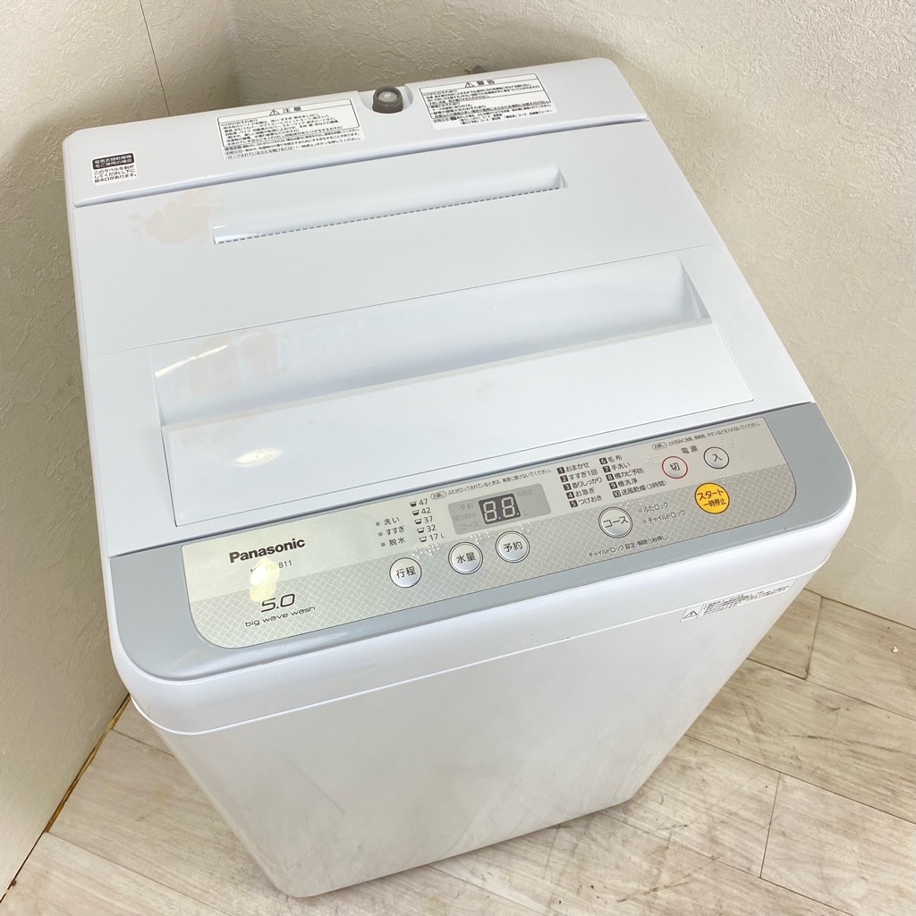 中古 洗濯機 パナソニック 5.0kg NA-F50B11 2018年製 全自動洗濯機 縦