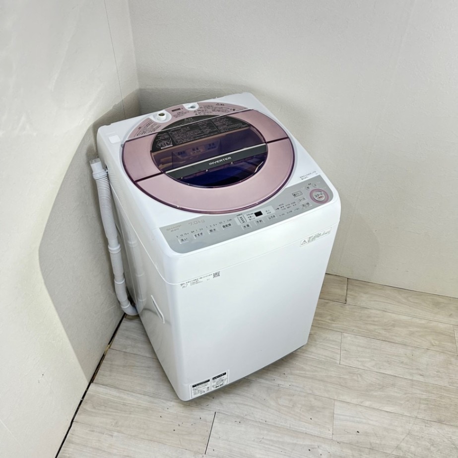 194取付無料！高性能インバーター搭載 おしゃれデザイン7kg洗濯機