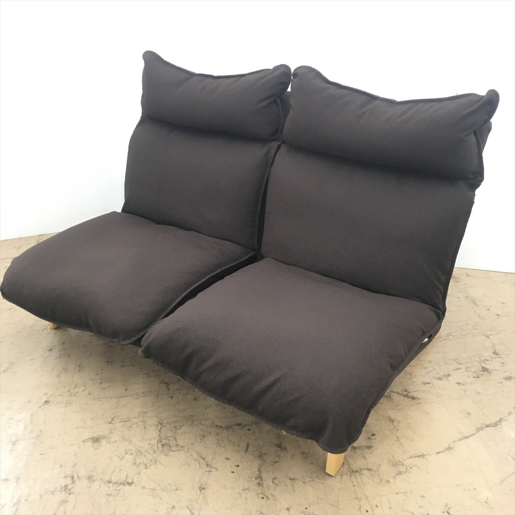中古 近郊送料格安 人気 無印良品 ハイバックリクライニングソファ2