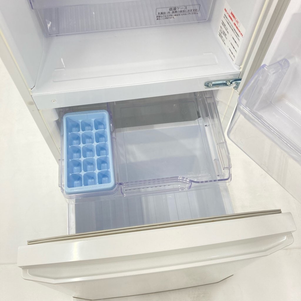 中古 冷蔵庫 三菱 自動霜取りファン式 146L 2ドア MR-P15EA-KW 2017年