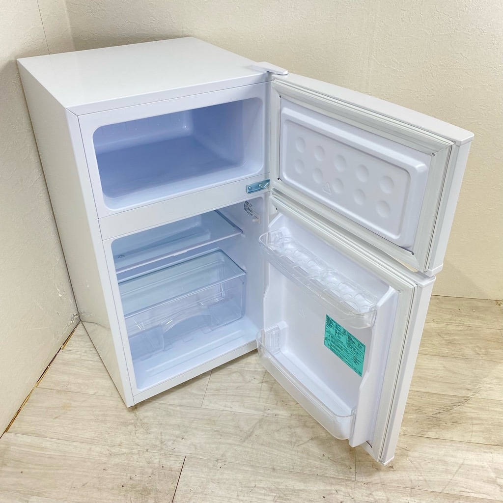 中古 85L 2ドア冷蔵庫 ハイアール コンパクト JR-N85A 2017年製 直冷式