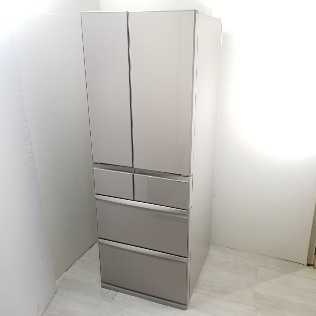 中古 高年式 517L 6ドア冷蔵庫 三菱 MR-WX52D-F 2019年製 自動製氷機