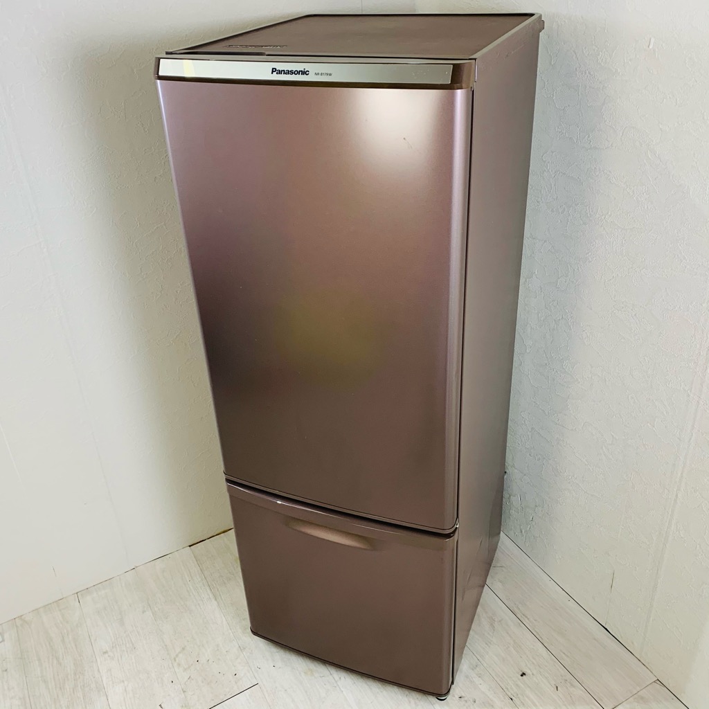 6ヶ月保証付 168L 2ドア冷蔵庫 ブラウン パナソニック 2016年製～2017