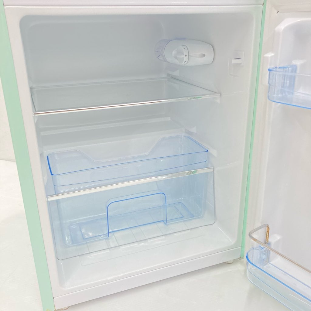 中古 85L 2ドア冷蔵庫 エスキュービズム ARD-90LG 2017年製 レトロ