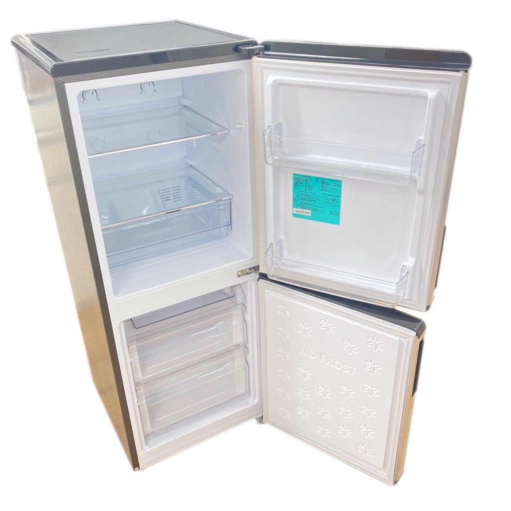 中古 148L 2ドア冷蔵庫 ハイアール JR-XP2NF148F 2021年製 CAFE SERIES