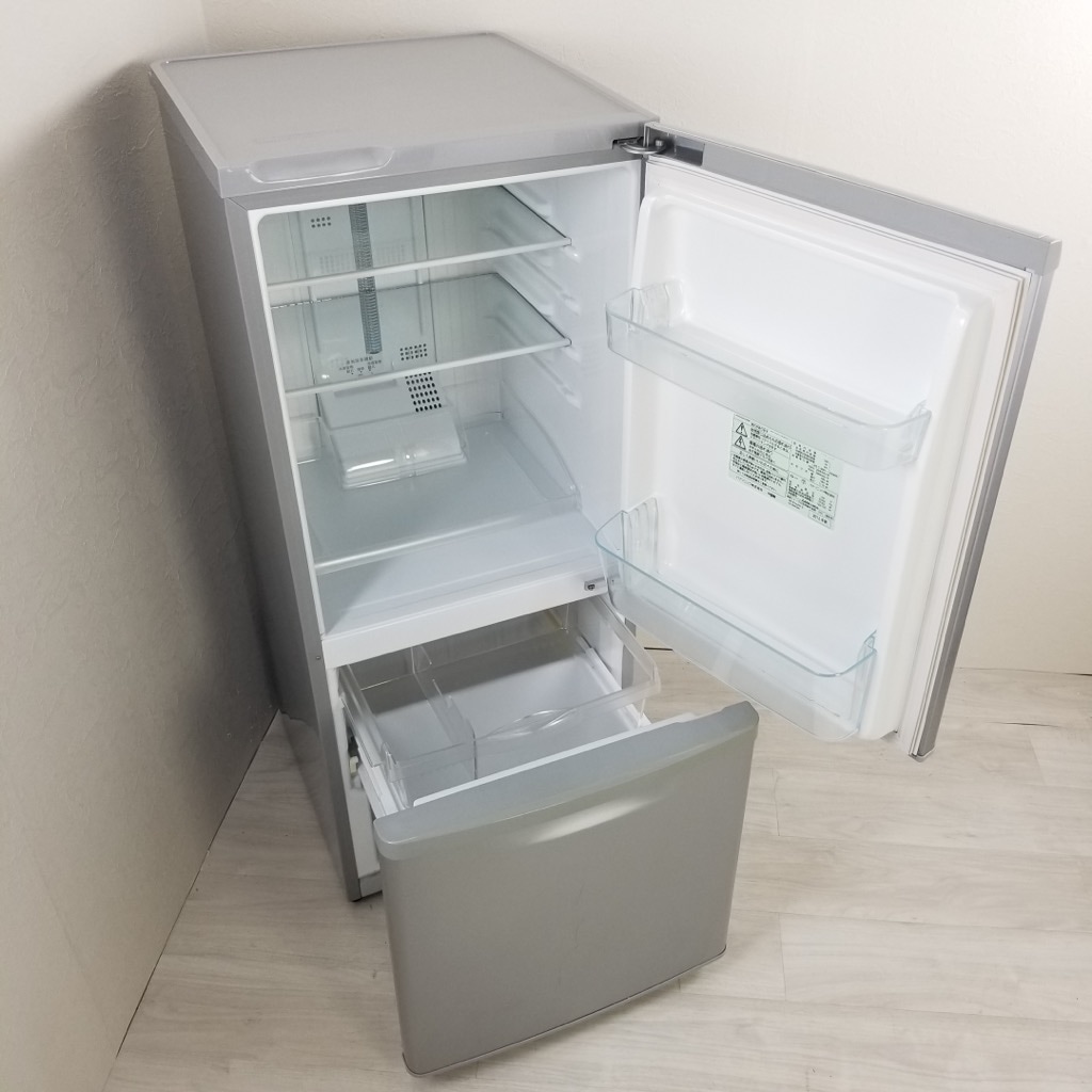 6ヶ月保証付 138L 2ドア冷蔵庫 パナソニック NR-B144W-S 2011年～2012