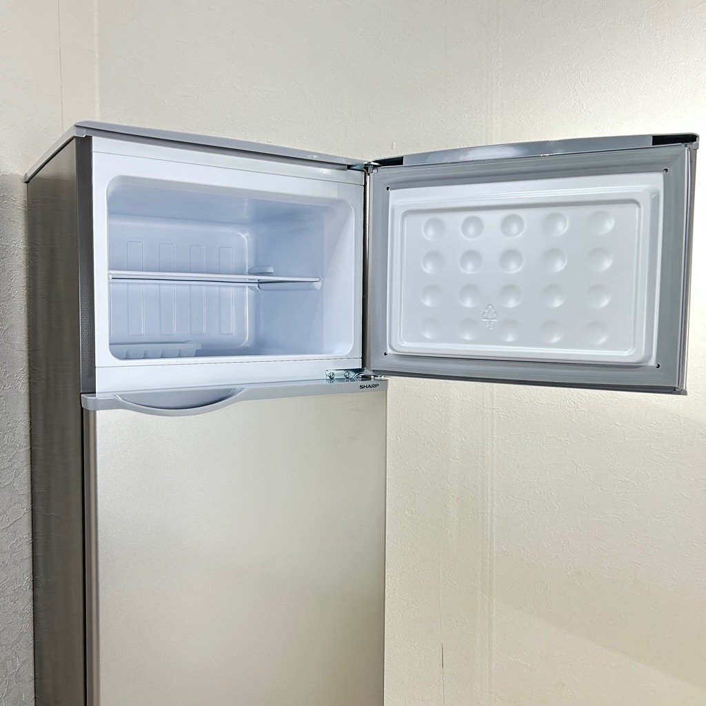 中古 128L 2ドア冷蔵庫 シャープ SJ-H13E-S 2019年製 シルバー