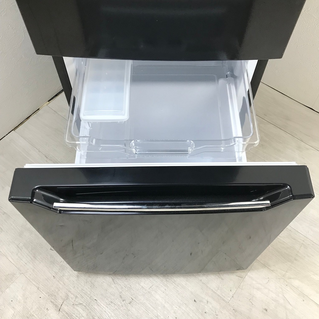 中古 2ドア冷蔵庫 自動霜取りファン式 ハイセンス 150L HR-D15CB 2019