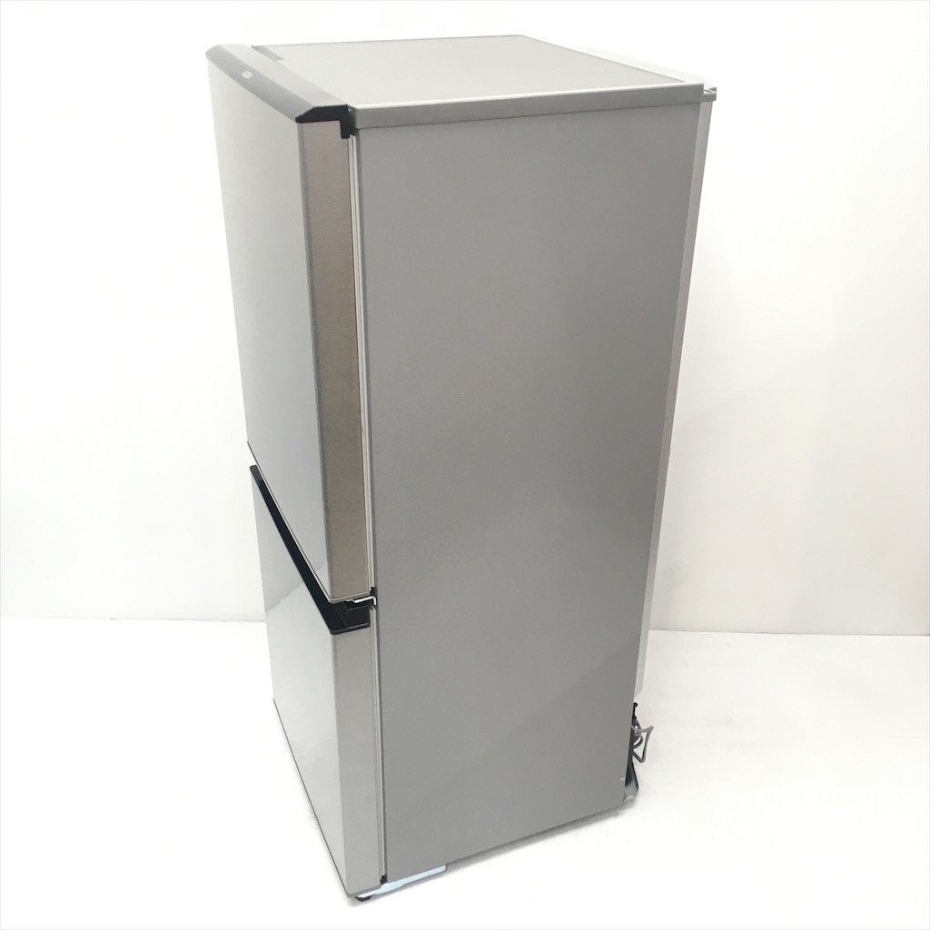 中古 高年式 126L スタイリッシュ 2ドア冷蔵庫 アクア AQR-J13J-S 2020