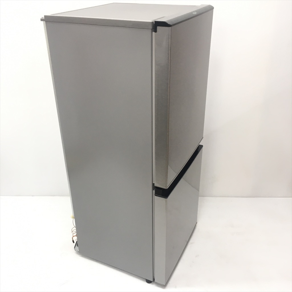 中古 高年式 126L スタイリッシュ 2ドア冷蔵庫 アクア AQR-J13J-S 2020