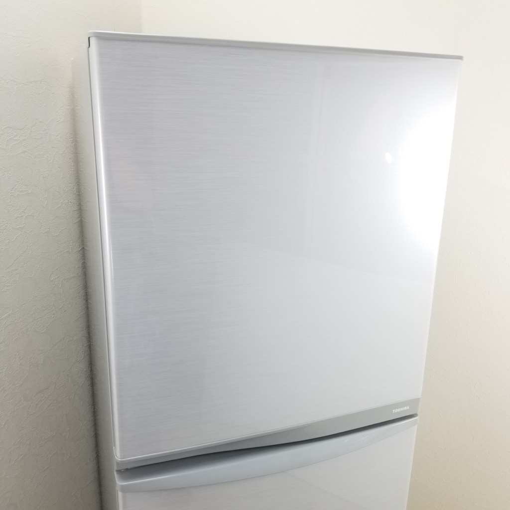 中古 340L 自動製氷機能搭載 3ドア冷蔵庫 東芝 GR-E34N-SS 2013年製