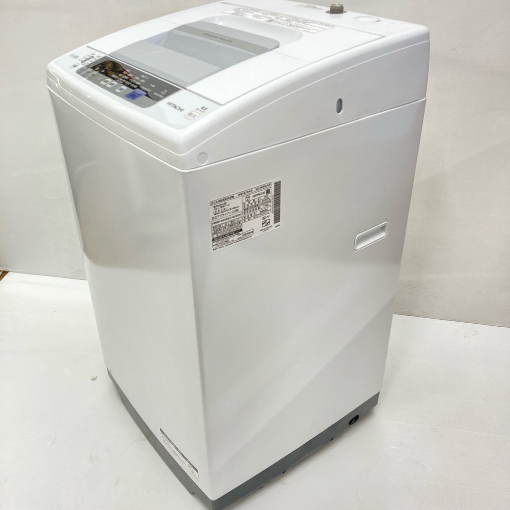 中古 高年式 全自動洗濯機 送風乾燥 7.0kg 白い約束 日立 アホワイト