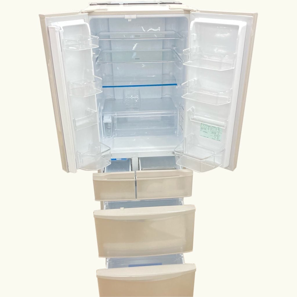 中古 近郊送料格安 パナソニック 411L 6ドア冷蔵庫 フレンチドア NR