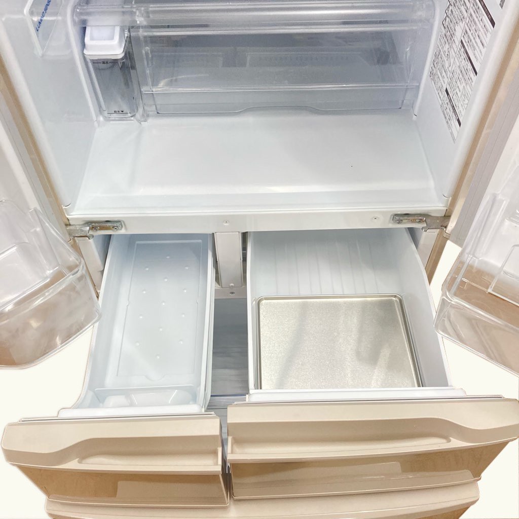 中古 近郊送料格安 パナソニック 411L 6ドア冷蔵庫 フレンチドア NR