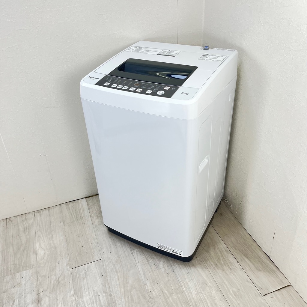 中古 洗濯機 5.5kg ハイセンス HW-T55C 2019年製造 一人暮らし 単身用