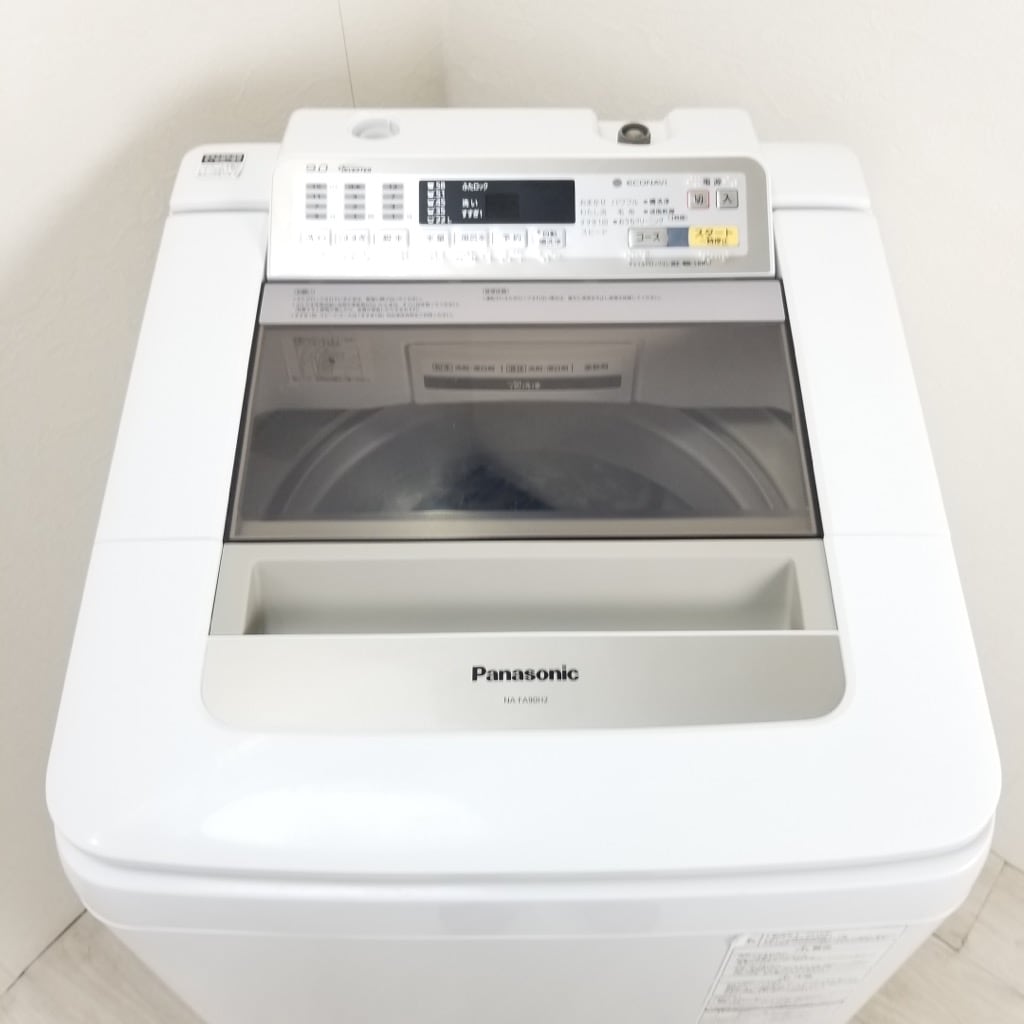 中古 9.0kg 全自動洗濯機 パナソニック NA-FA90H2 2016年製 即効泡洗浄
