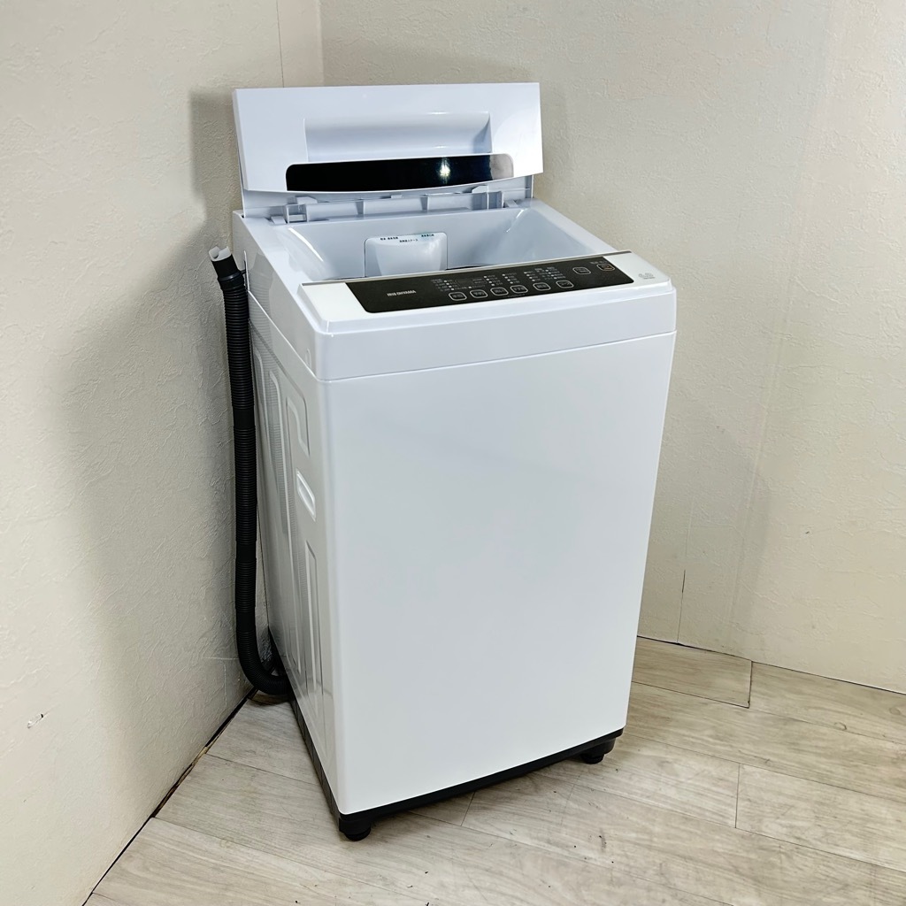 中古 アイリスオーヤマ 6.0kg 全自動洗濯機 IAW-T602E 槽洗浄コース
