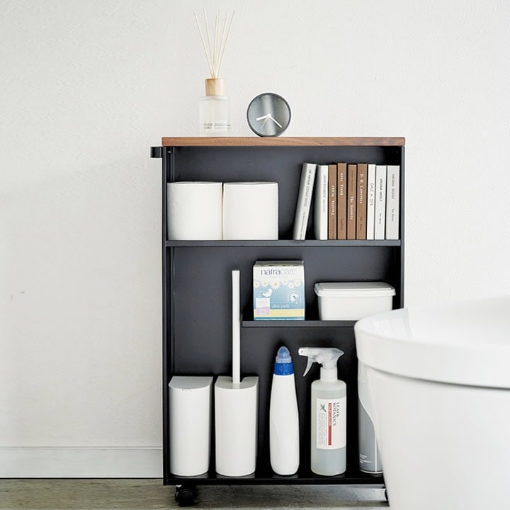 ハンドル付きスリムトイレラック タワー tower 山崎実業 - 山崎実業