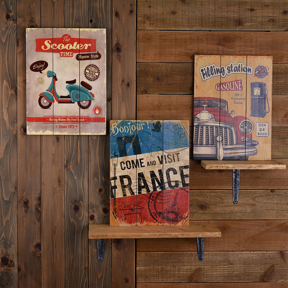 クラシック木製看板・サイン エアプレーン｜ビリヤード 通販 キュー