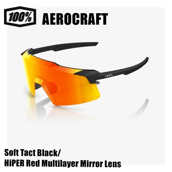100% ワンハンドレッド AEROCRAFT Soft Tact Black/HiPER Red