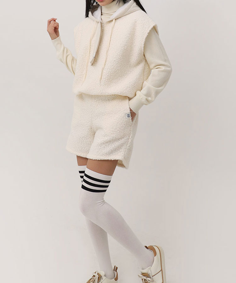 シンプルでかわいい ボア ショートパンツ 韓国ゴルフウェア | ゴルフ