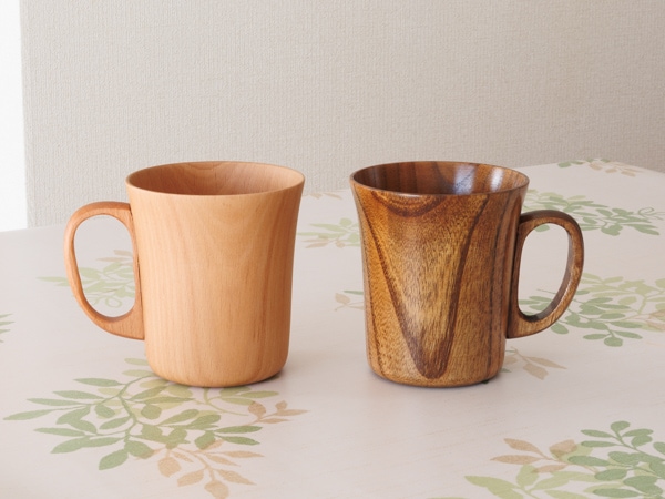 たっぷりサイズのおしゃれな木製マグカップ | すべての商品 | 木のお店