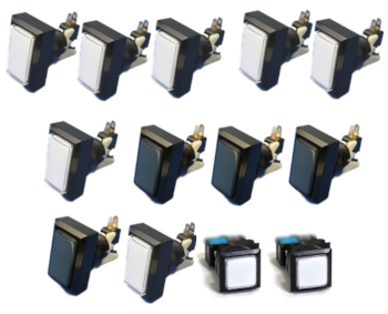 PRO仕様 静音加工済] GQ LABO自社改造 三和電子製 静音加工済ボタン