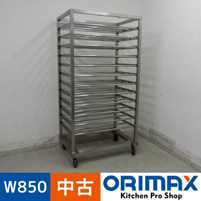 中古】 A06194 天板ラックカート 12段 W850xD650xH1680mm 【業務用