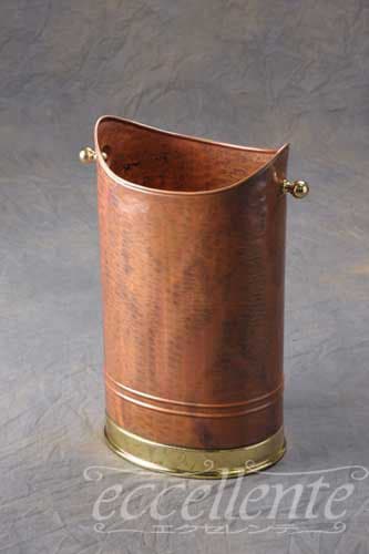 イタリア製 傘立て 楕円変形 Copper Gold ｜Umbrella stand oval
