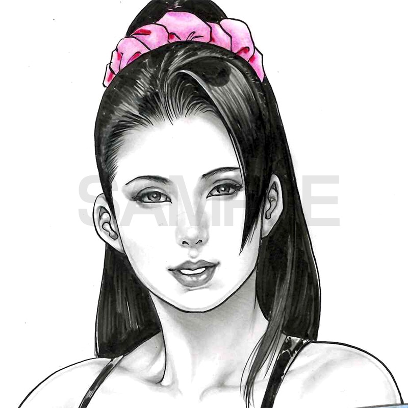 限定1枚】叶精作「仕留屋稼業・あさみ」イラスト45 | 叶精作 原画販売