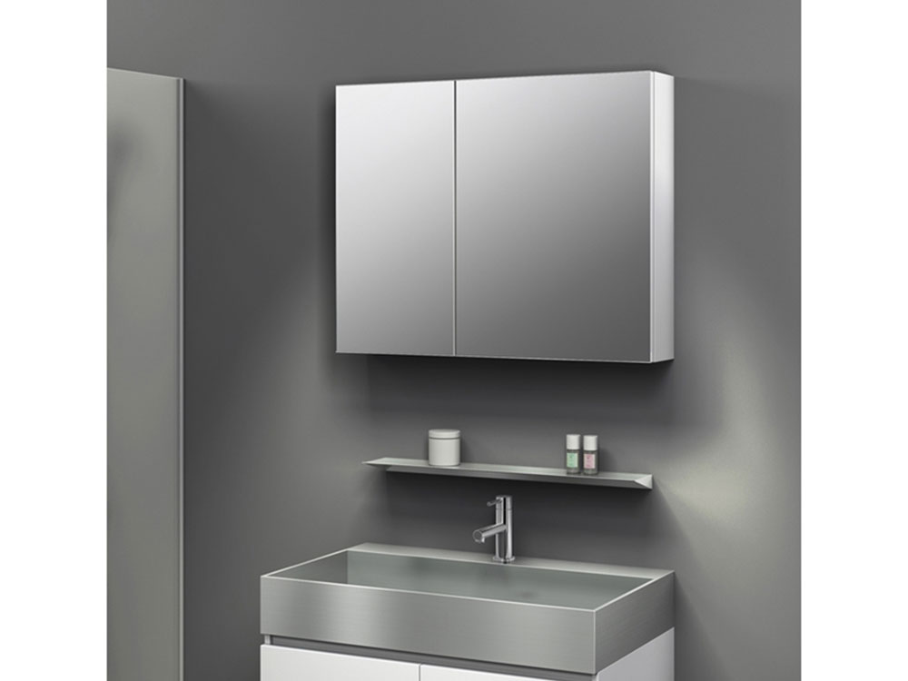 ミラー収納 MRC7502 二面鏡 W750×H600×D144 全2色