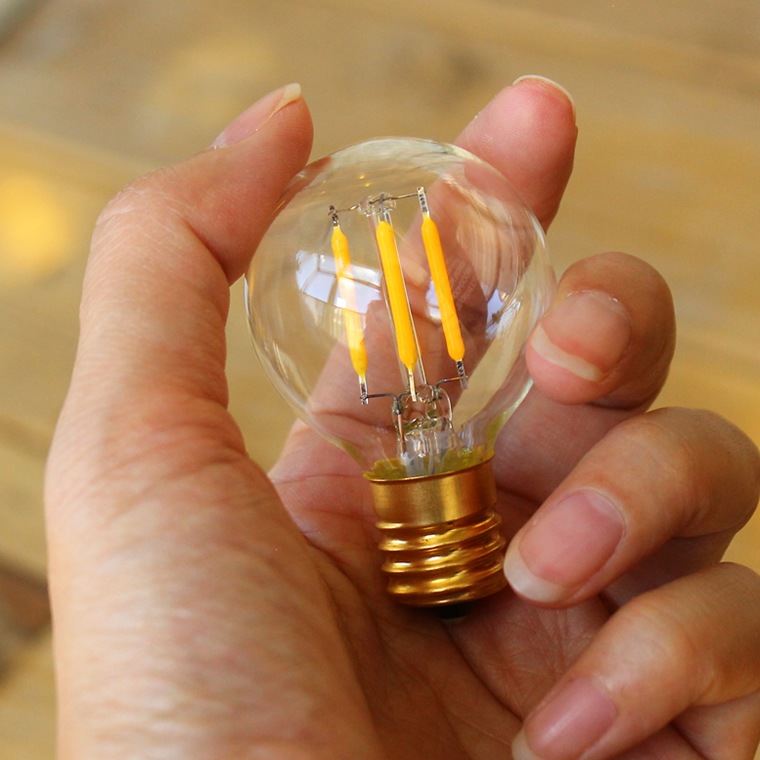 エジソンバルブLED E17ミニGLOBEクリア(調光器対応) | エジソンバルブ