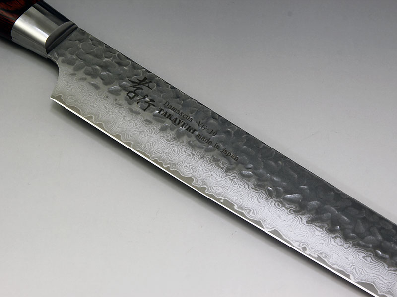 堺孝行 ダマスカス33層鎚目 剣型柳刃270