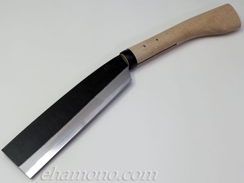 日野浦刃物工房 『味方屋作』 鞘鉈6寸（180） 黒打両刃 ナイロンケース付