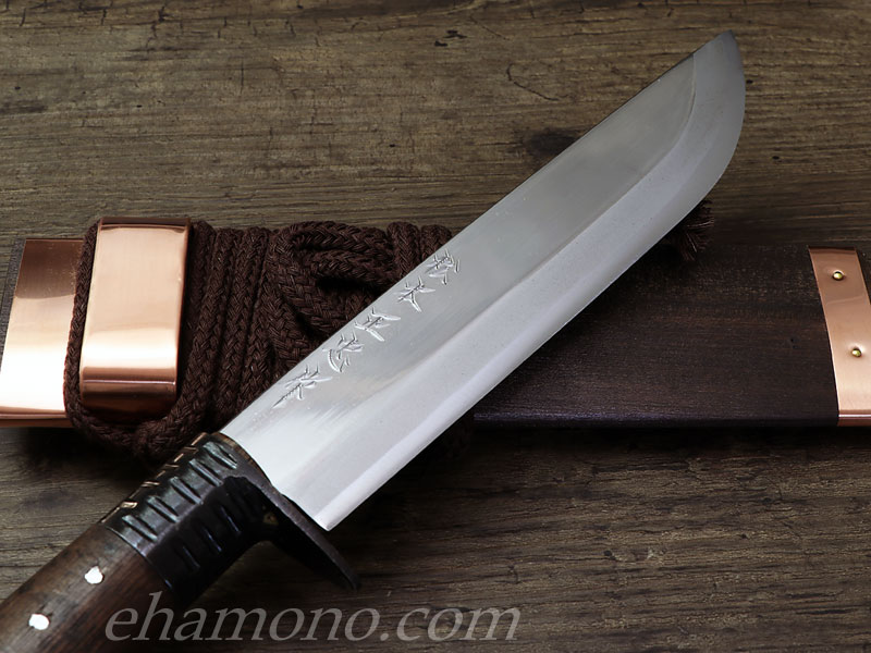 土佐鍛冶 松本正忠作 青鋼 剣鉈6寸180