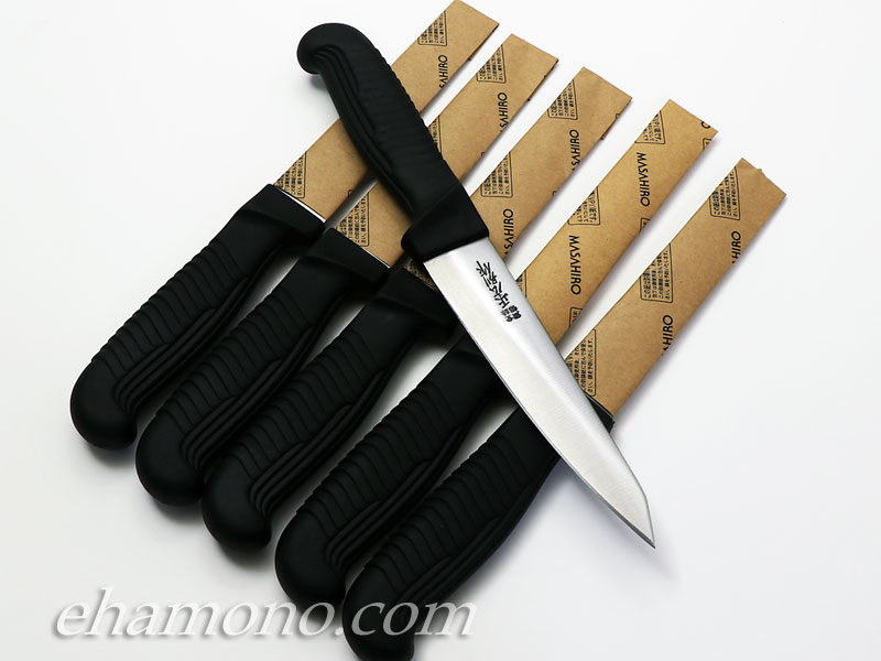 正広別作 骨透（サバキ）丸 中 PP柄（HACCP対応樹脂ハンドル）6本セット