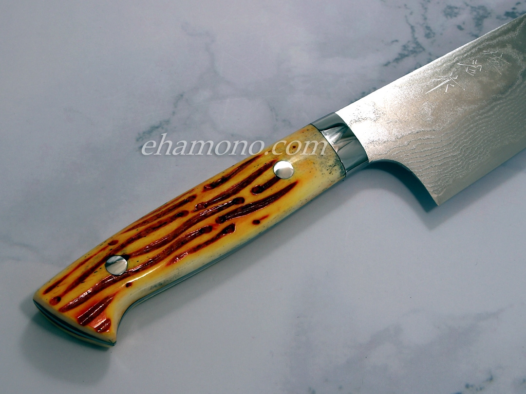 佐治武士作 スーパーゴールドストリクス（SPG STRIX）ダマスカス 牛刀240