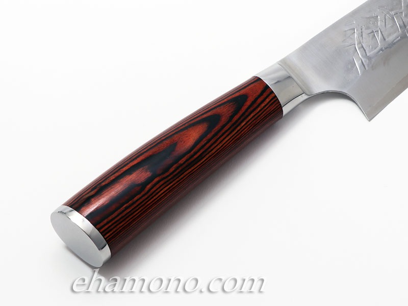 佐治武士作『SRS13 粉末ハイス鋼 牛刀210』赤合板ハンドル